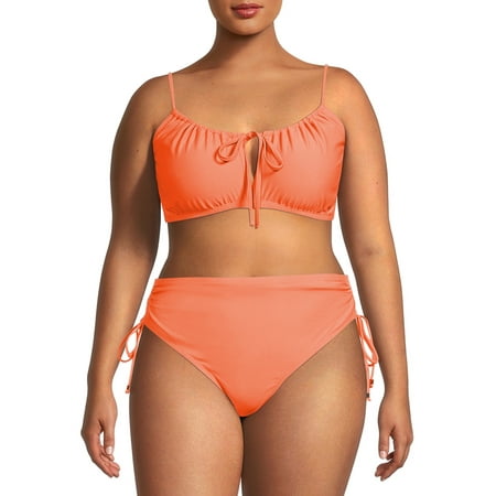 Time and Tru Women’s and Women’s Plus Size Keyhole Bikini Top