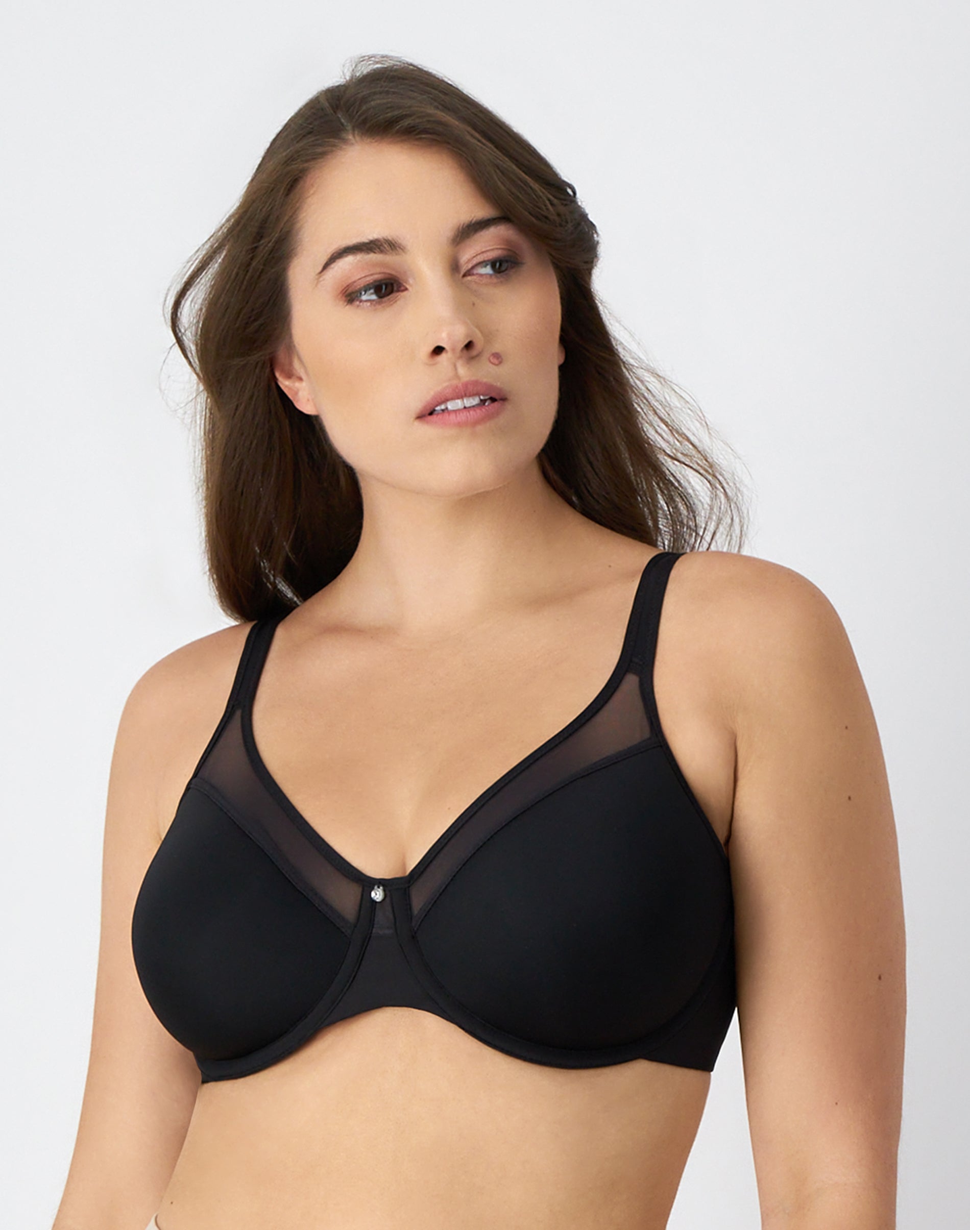 Bali One Smooth U Ultra Light Underwire Bra Black 42C Women’s