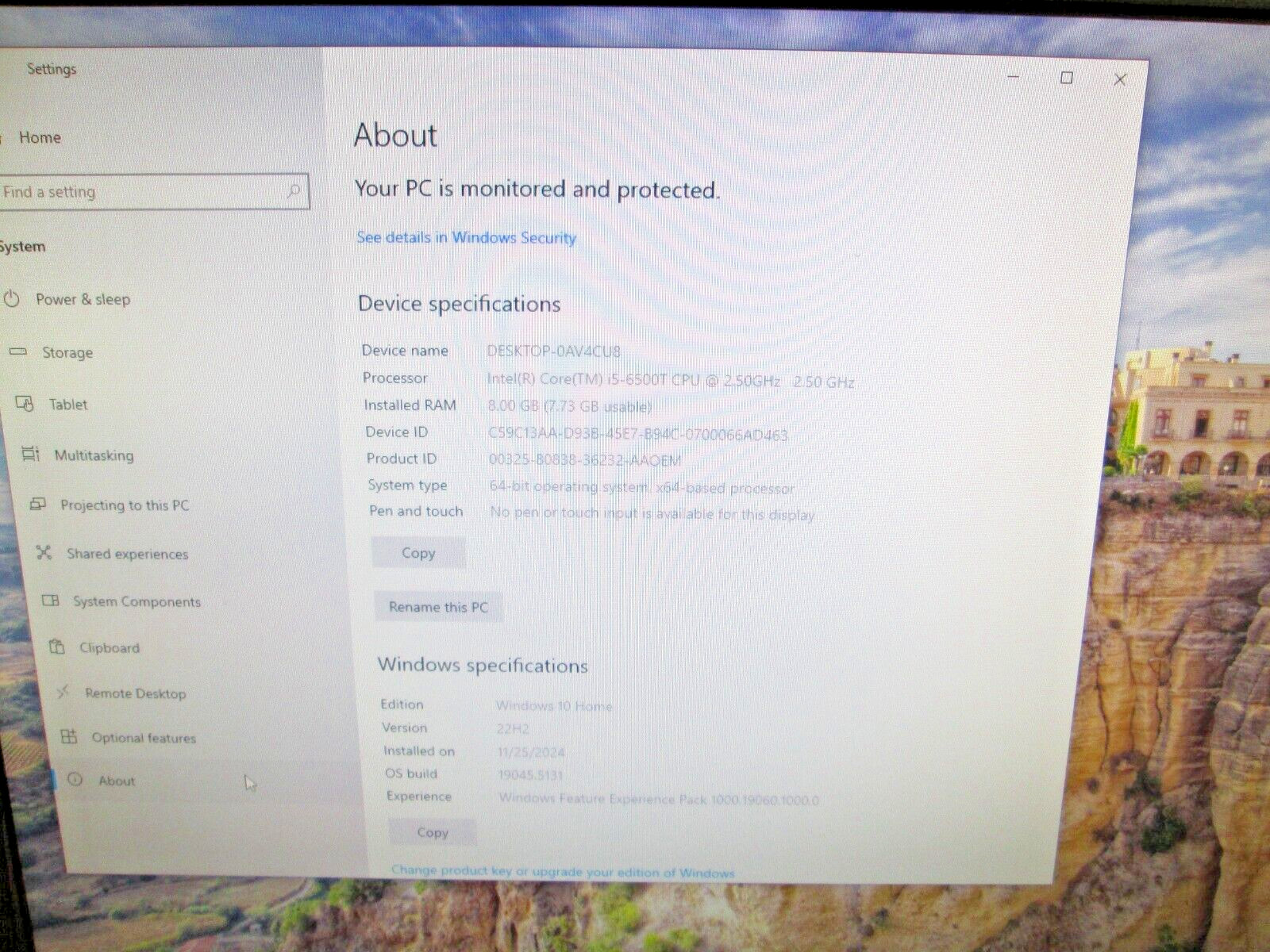 Dell OptiPlex 3050 Micro Intel i5-6500T 8GB RAM, 250GB SSD WINDOWS 10 WiFi