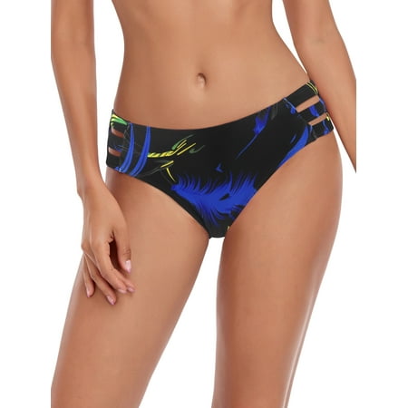 RELLECIGA Women’s Swimsuit Strappy Bikini Swim Bottom Full Coverage Swimwear Bathing Suits