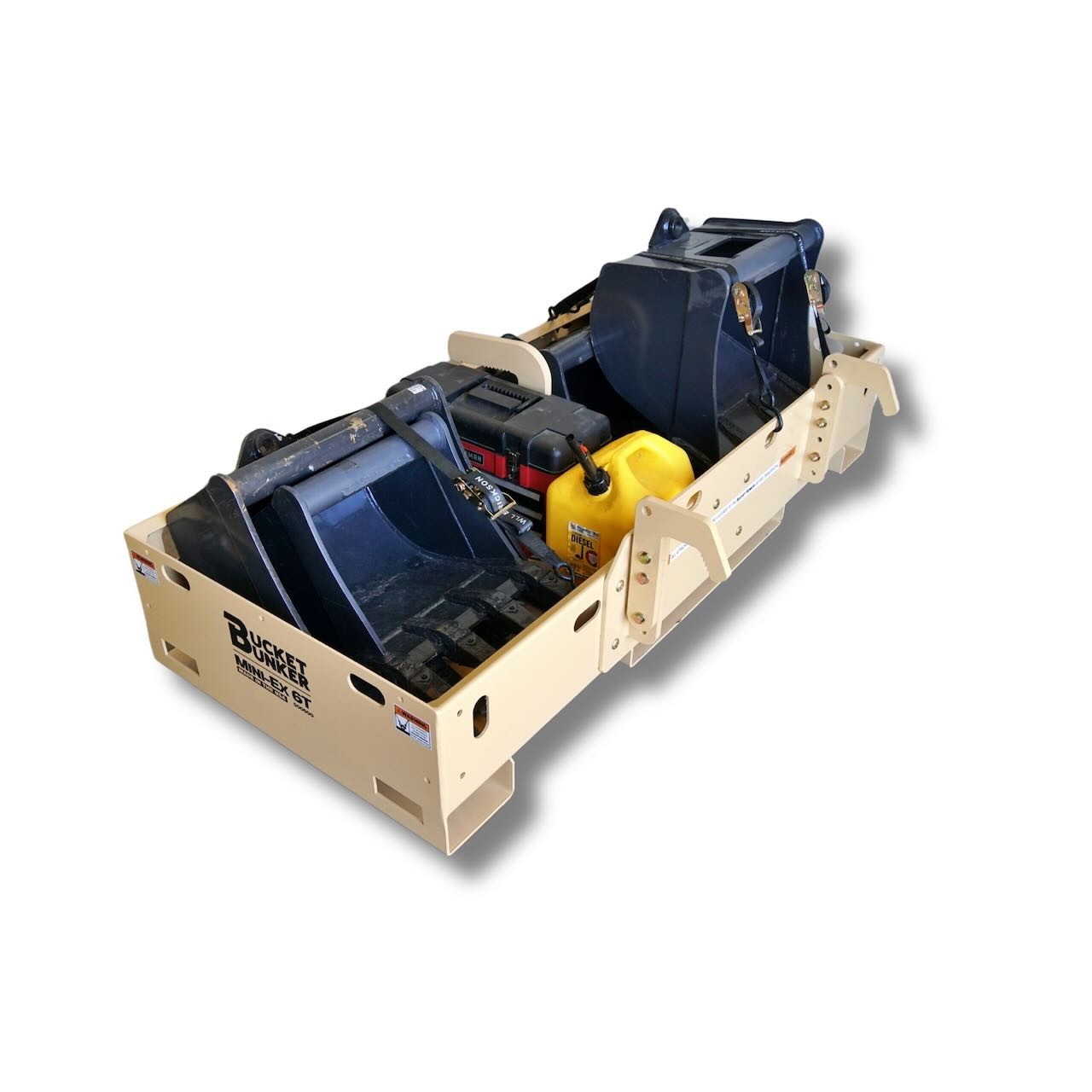 Bucket Bunker Load & Go-EX 6T Excavator Attachment Rack