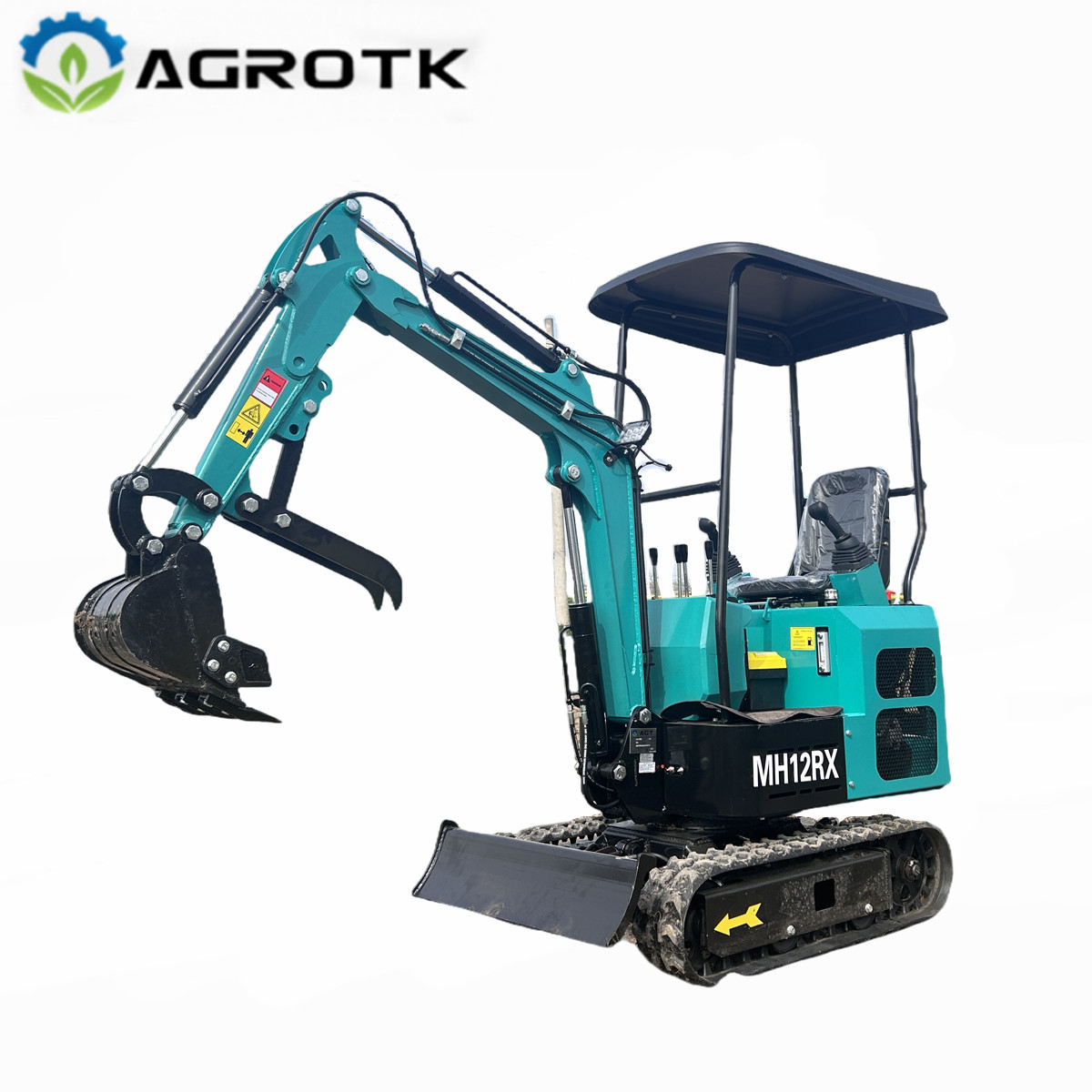 AGT Mini Excavator 1Ton Digger 13.5 HP Gas RATO R420D EPA Engine Tracked Crawler