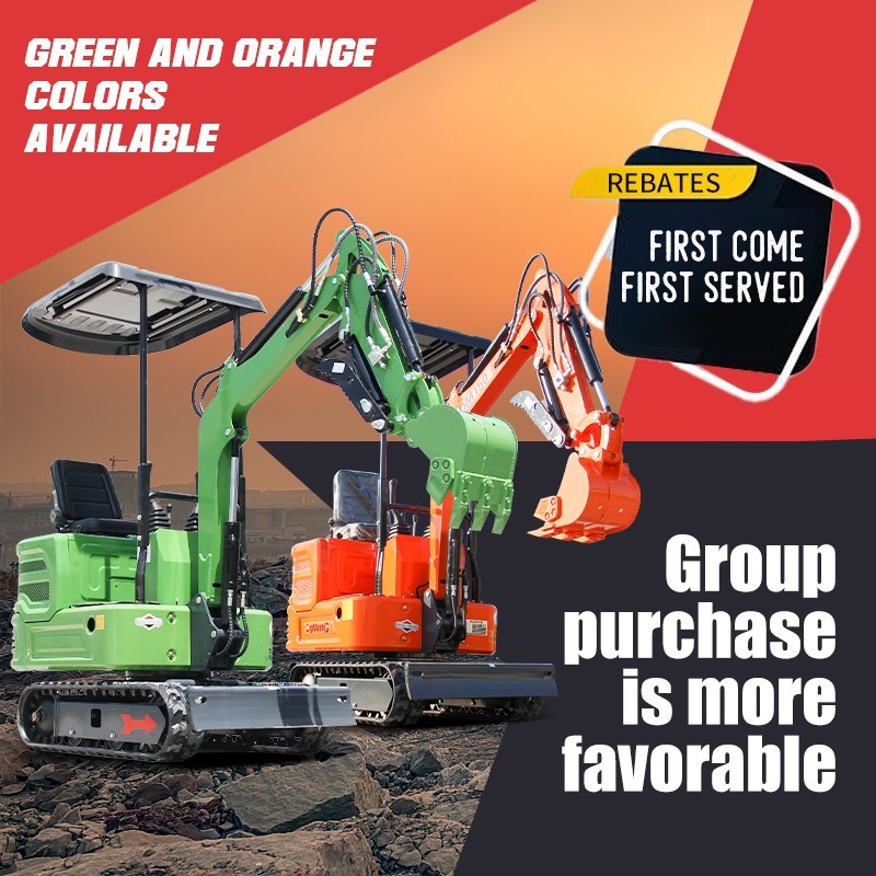 Gasoline 13.5HP Mini Excavator B&S Farm USA Stock,Assistive device collection