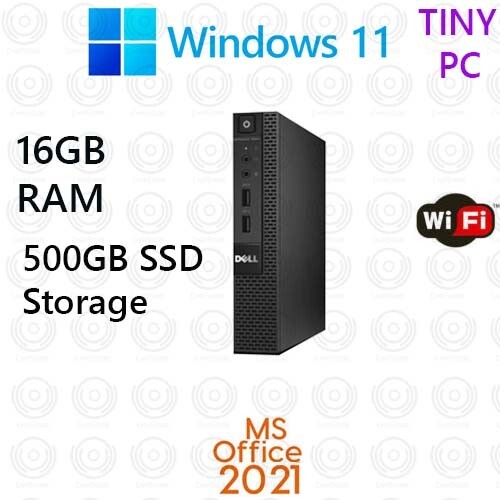 Dell Optiplex 3020M Tiny Desktop i5-4590T  500GB SSD 16GB RAM Win 11 Office21