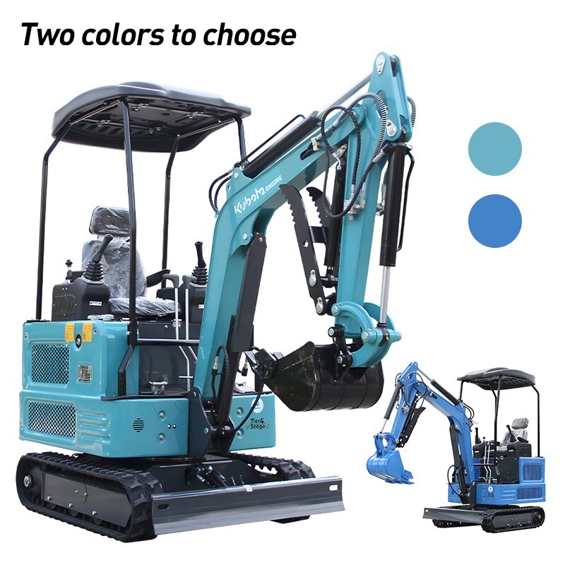 Free Shipping Hydraulic Thumb Mini Excavator Crawler 11.5HP  1.8ton Kubota USA