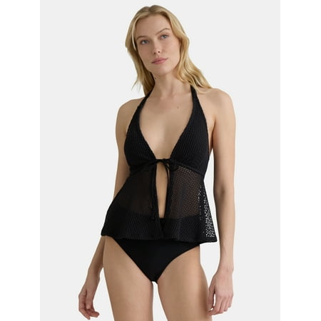 Time and Tru Women’s and Women’s Plus Tankini Top, Sizes XS-3X