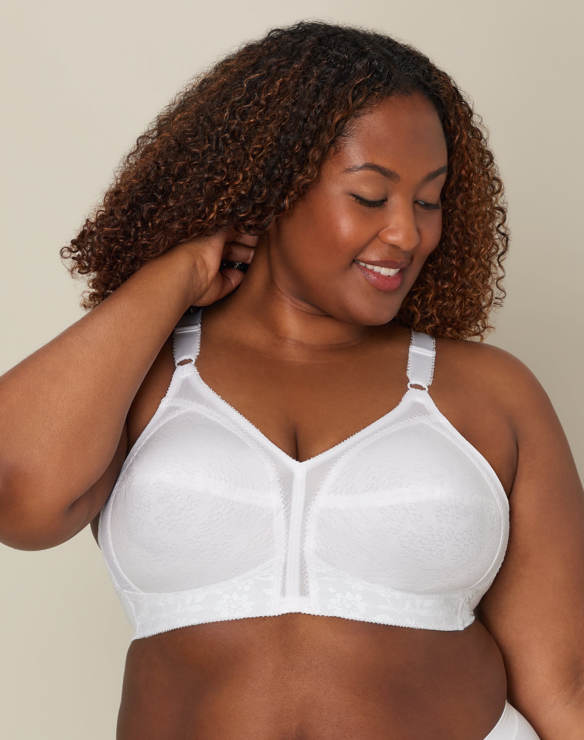 Playtex 18 Hour Sensational Support Wireless Full-Coverage Bra White 48D Women’s