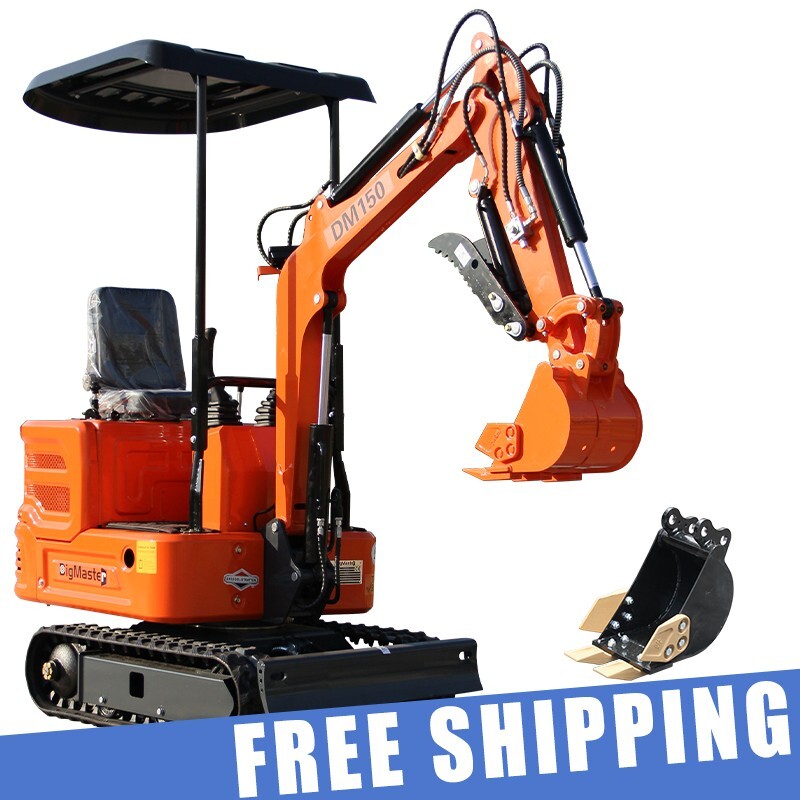 NEW Mini Excavator +Bucket！13.5HP Hydraulic Thumb EPA B&S Engine Digger For Sale
