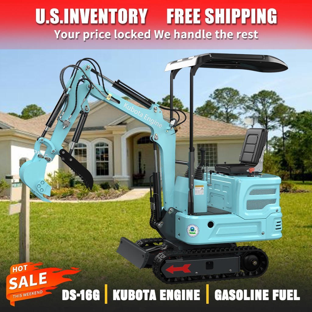 Delivery service,mini excavator,tracked type,Kubota engine,hydraulic thumb clamp