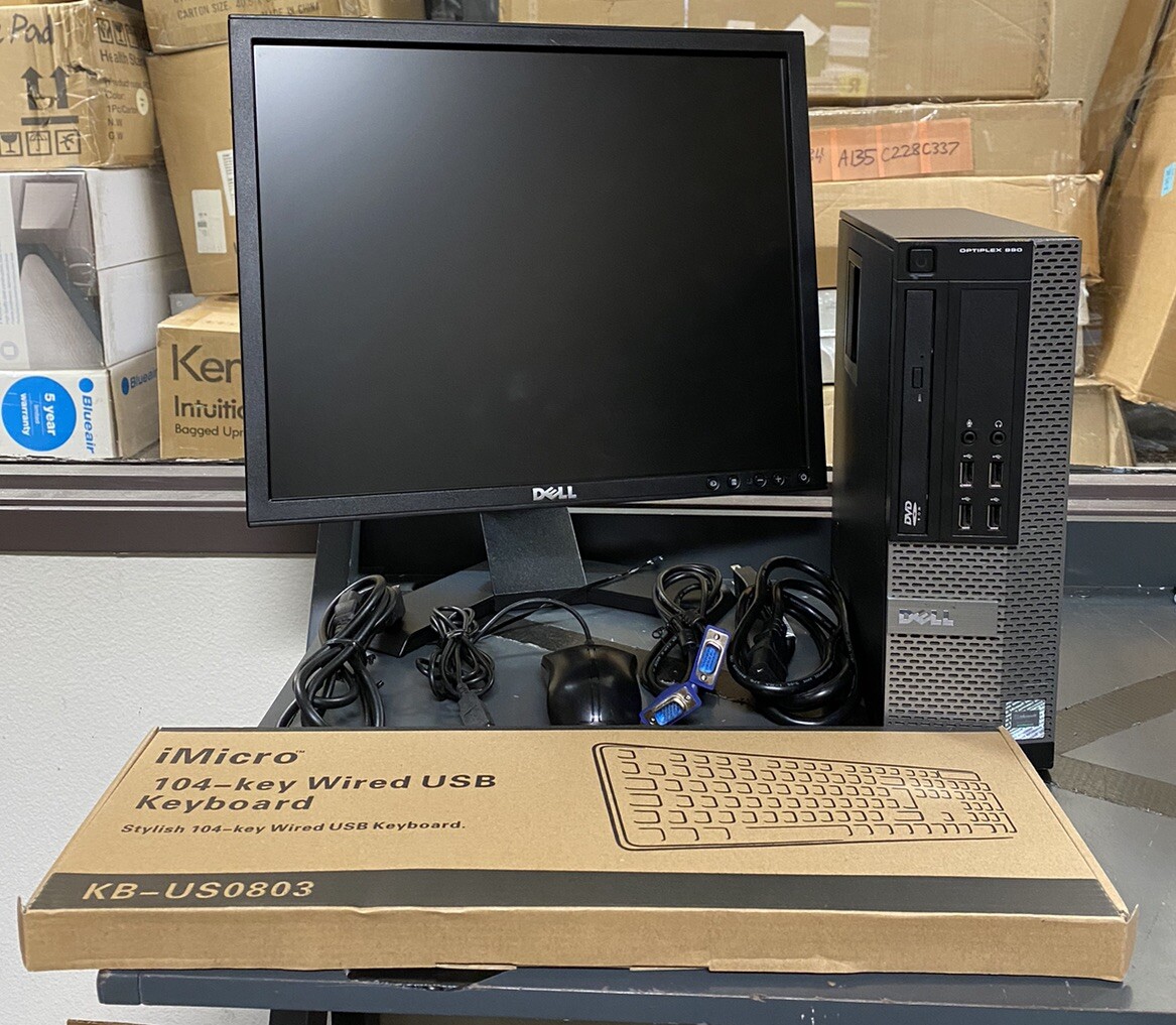Dell OptiPlex/ Monitor/ Keyboard And Mouse Bundle