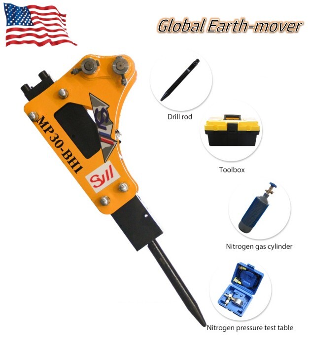 Mini Excavator Attachment Hydraulic Breaker for 0.8-1.5T US Stock Free Shipping