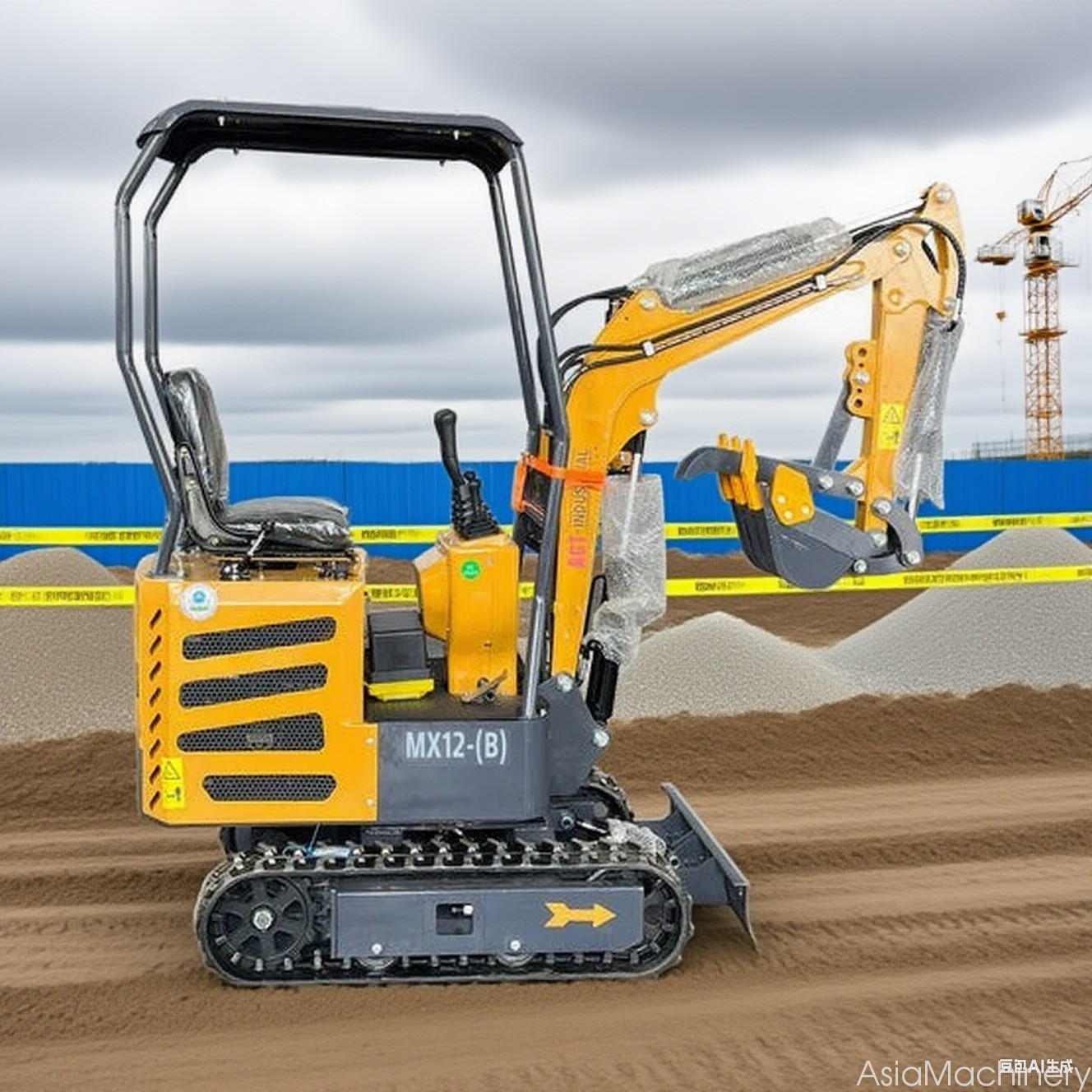 Mini Excavator 1-Ton Digger Tracked Crawler 13.5 HP B&S Gasoline Engine EPA AGT