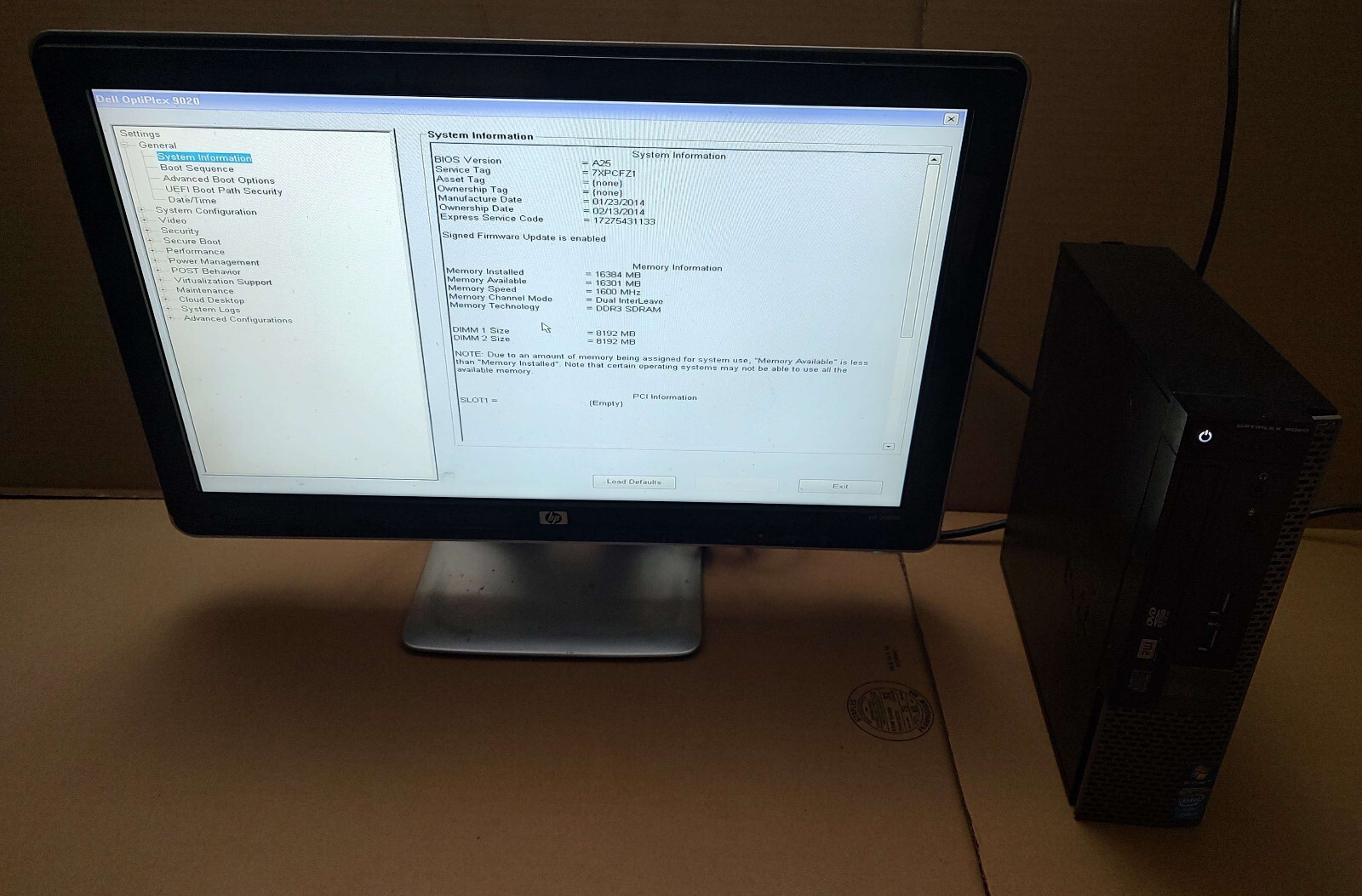 Dell OptiPlex 9020-SFF Intel  i5 16GB RAM win10 PRO