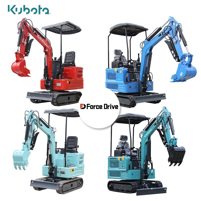 Free Shipping 11.5HP Diesel Kubota Mini Excavator，Assistive device collection