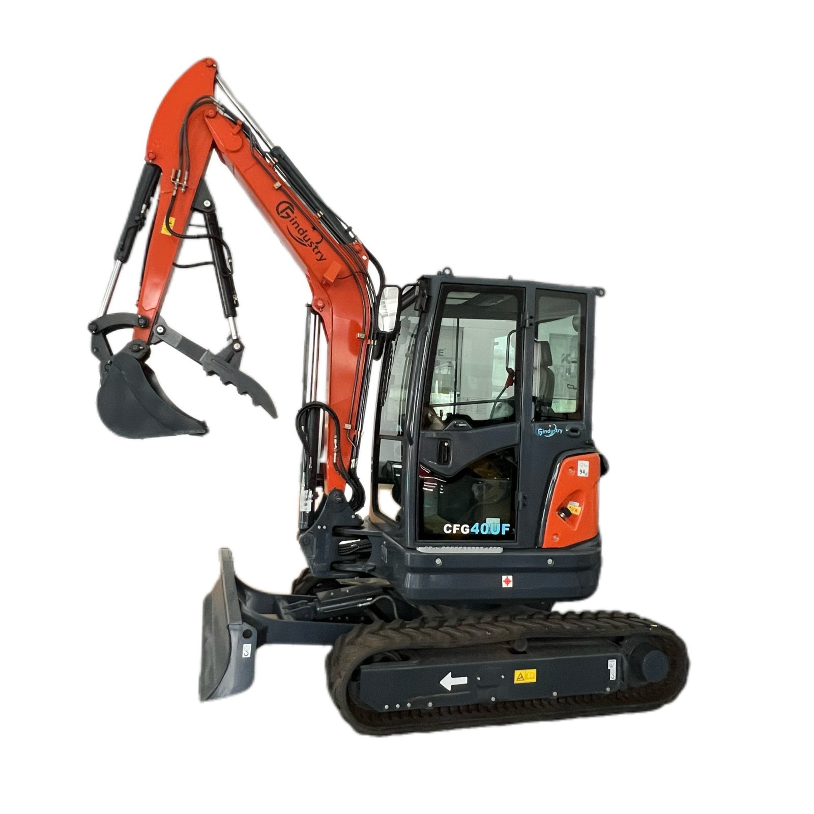 CFG 40UF 25 Hp 4 Ton Hydraulic Excavator Kubota Engine Cab with AC&Pilot Control