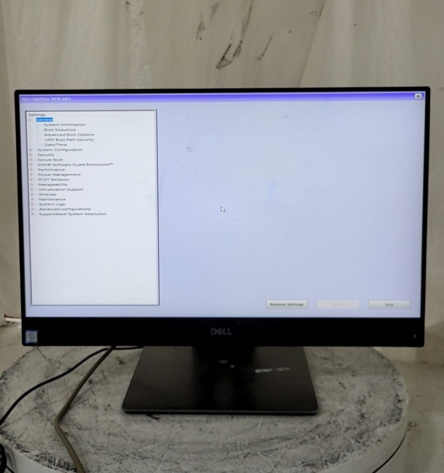 DELL OPTIPLEX 7470 AIO PC INTEL CORE I5-9500 8GB SEE NOTES