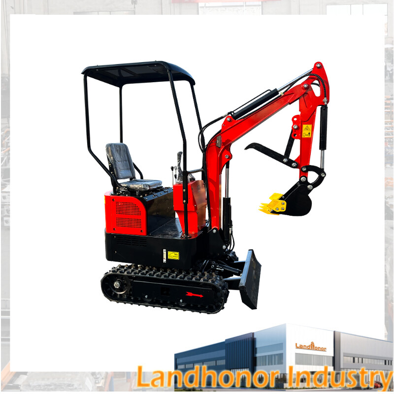 Landhonor 15HP Mini Excavator EPA Gasoline Engine Industrial Digger Backhoe Home