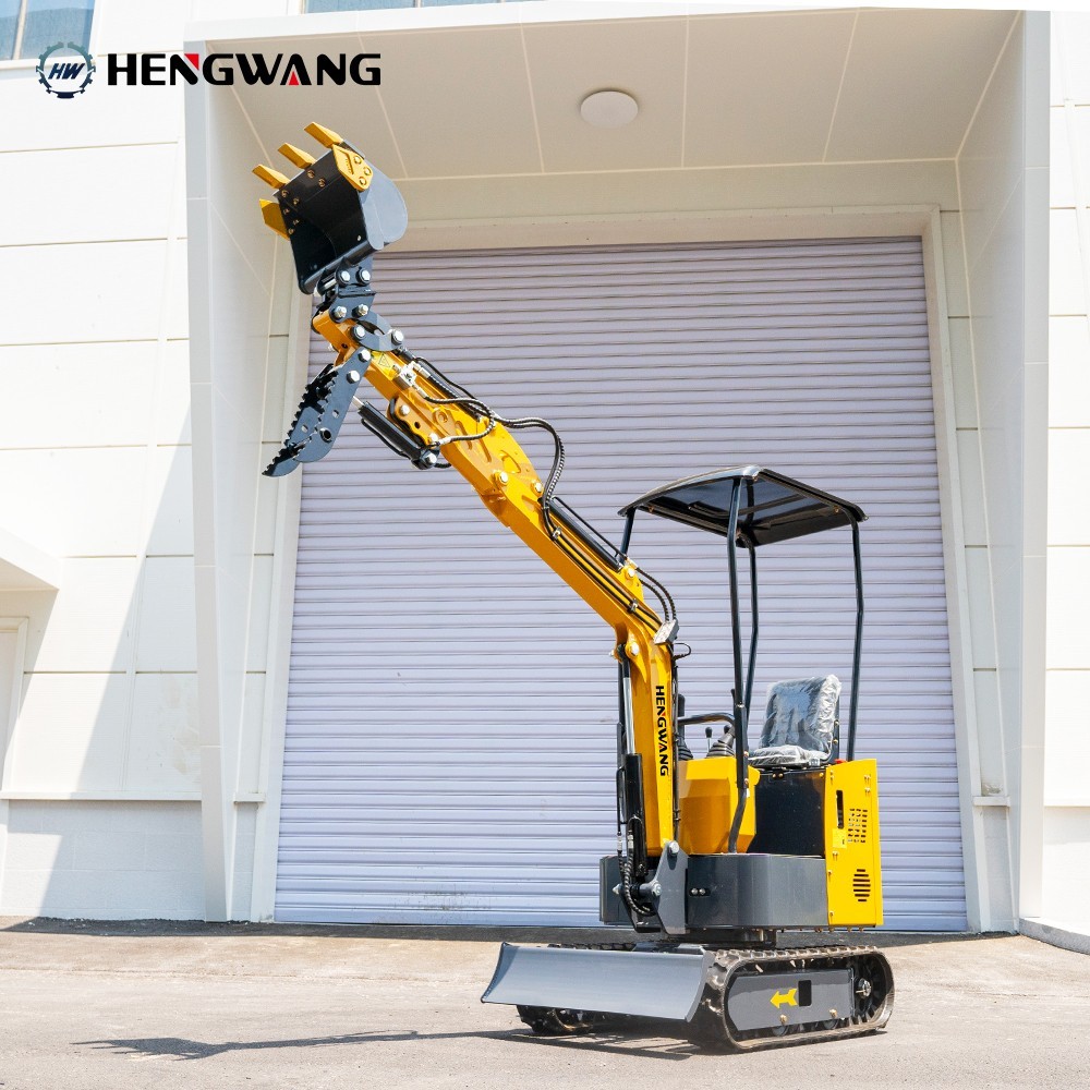 Free Shipping 13.5HP Mini Excavator 1 TON B&S EPA Engine Hydraulic Thumb Digger