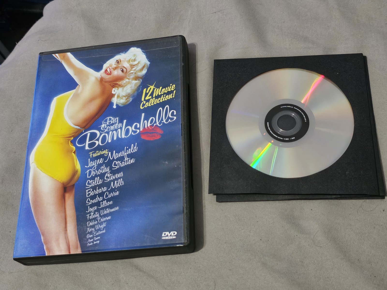 Big Screen Bombshells (DVD 2010, 3-Disc Set)12 Movie Collection, Jayne Mansfield