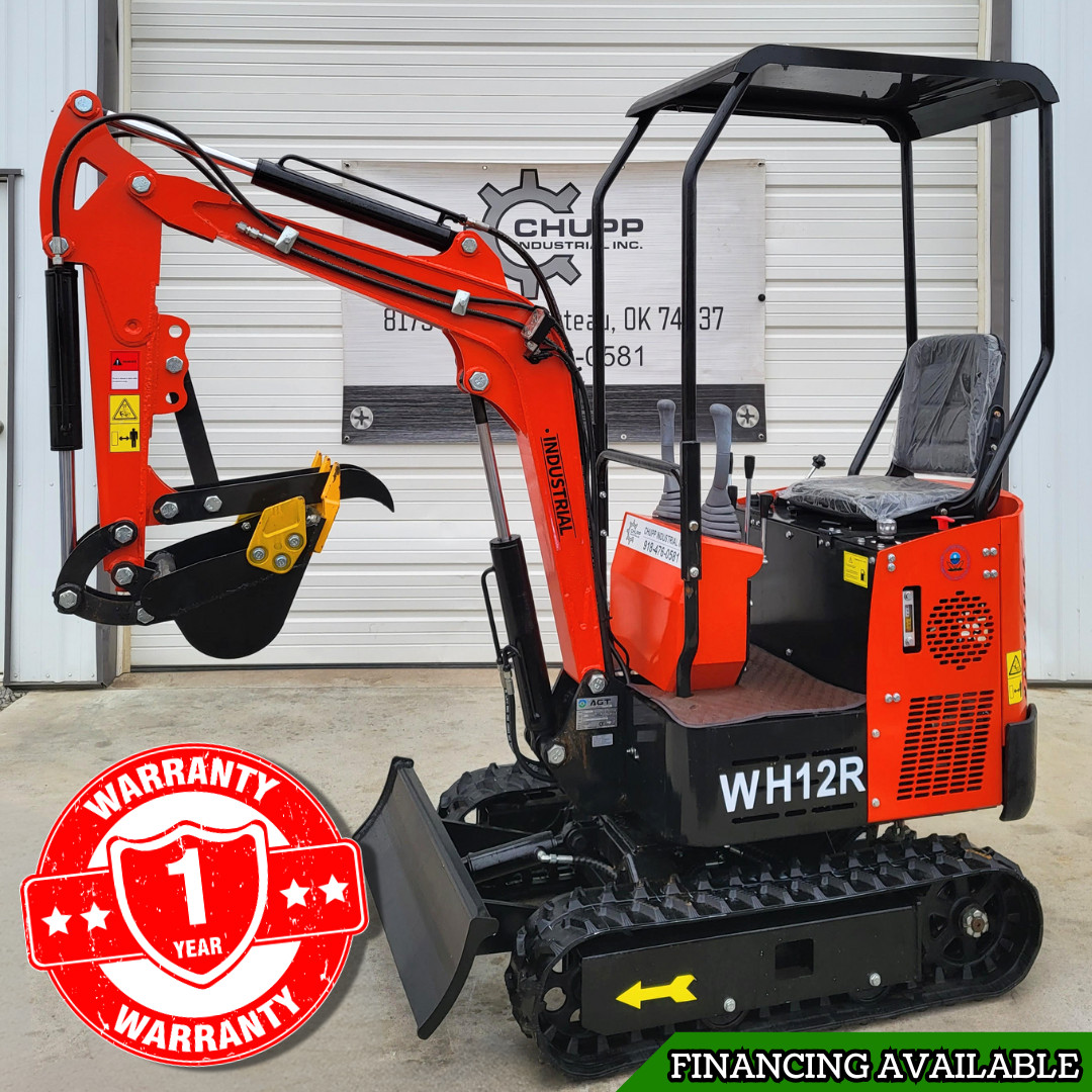 NEW Mini Excavator AGT WH12R 1 ton 13HP RATO Engine with Fixed Thumb
