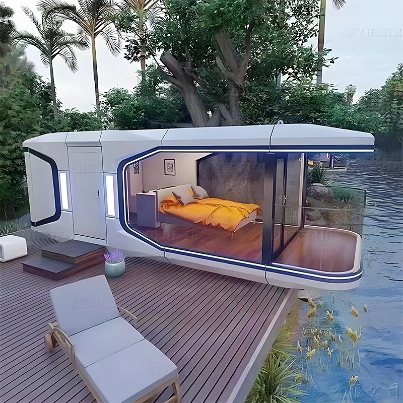 Factory Direct Sales Steel Structure Space House Leisure Capsule Mobile Home