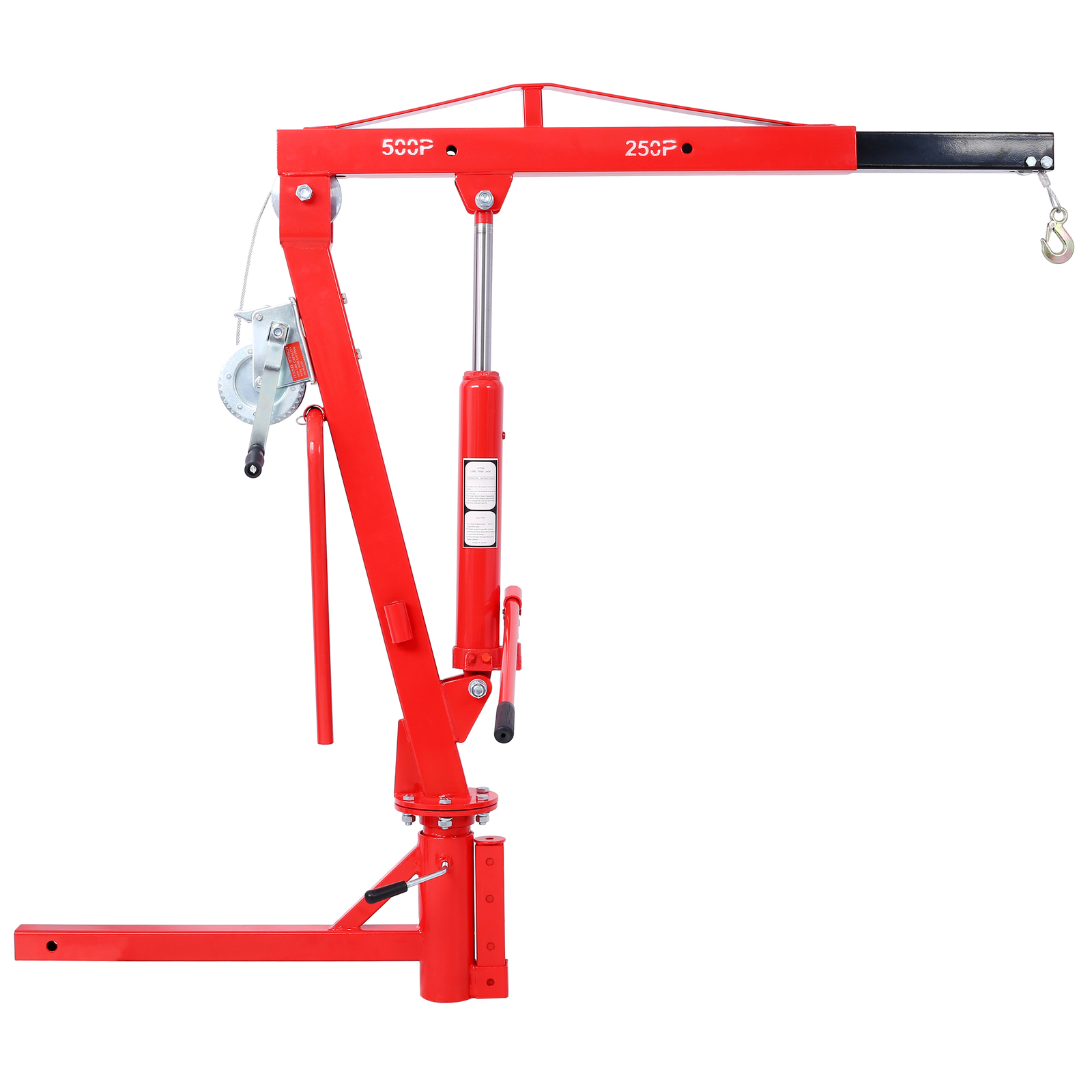 2″500Lb Pickup Truck Hydraulic PWC Dock Jib Engine Hoist Crane Hitch Mount Lift