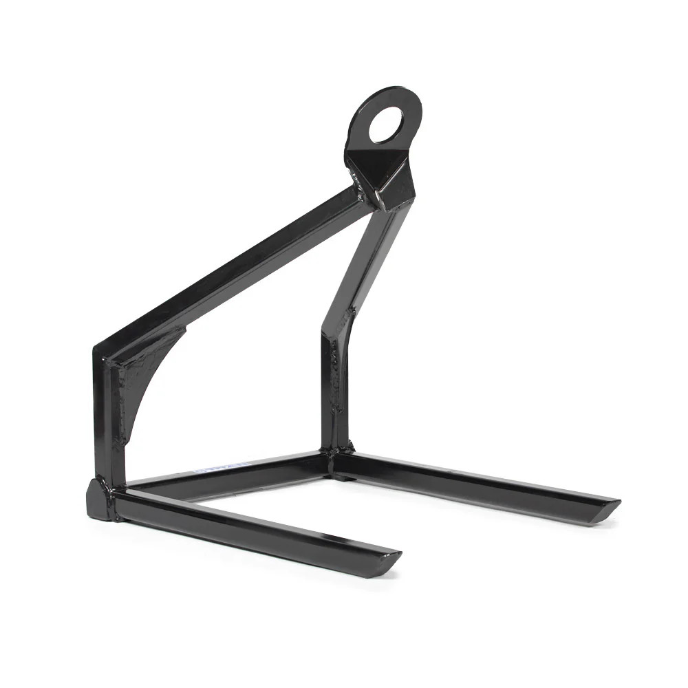 Titan Attachments Tele-Boom Pallet Carrier, 2″x2″ Steel Forks, Rated 1,000 LB