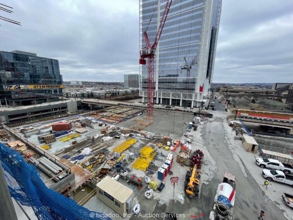 2008 Potain MR615 35-Ton Luffing Jib Tower Crane 197′ Lattice Boom 480V bidadoo