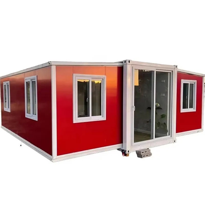 Low Cost Expandable Tiny Homes Steel Structure 40ft Expandable Container House