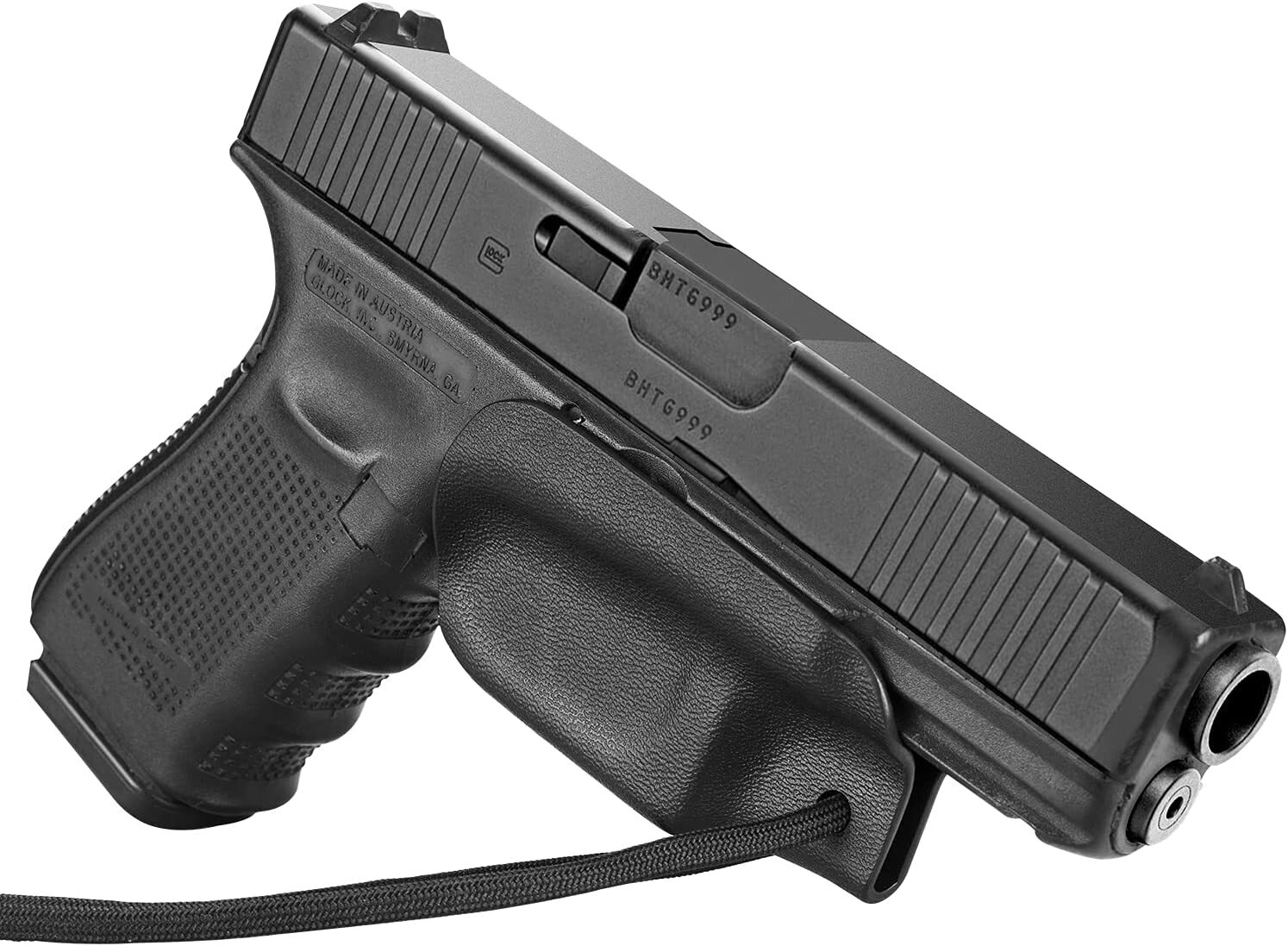 Kydex Trigger Guard Holster with Paracord For Glock 17/19/21/22/23/26/32/44/45