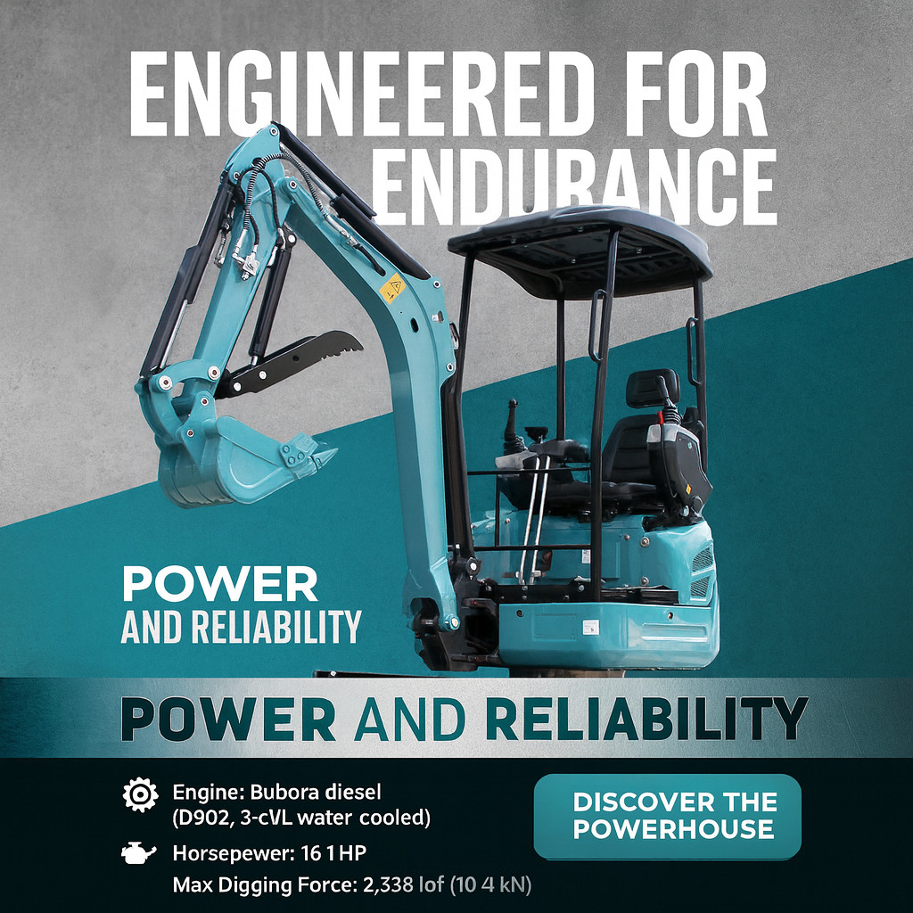 Hydraulic Mini Excavator 16HP Garden Diesel USA Inventory Crawler KUBOTA 2.5ton