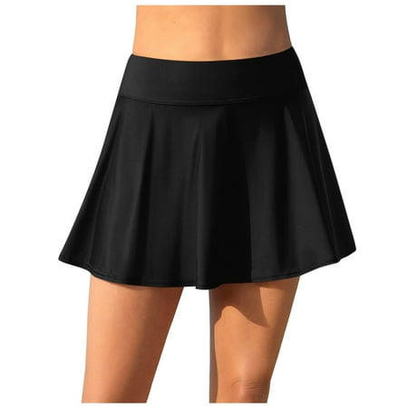 Bmisegm Women’s Swim Skirt Belly Swimsuit Skirt High Waisted Swimsuit Bottom Summer Sexy Womens Bikini Black XXL