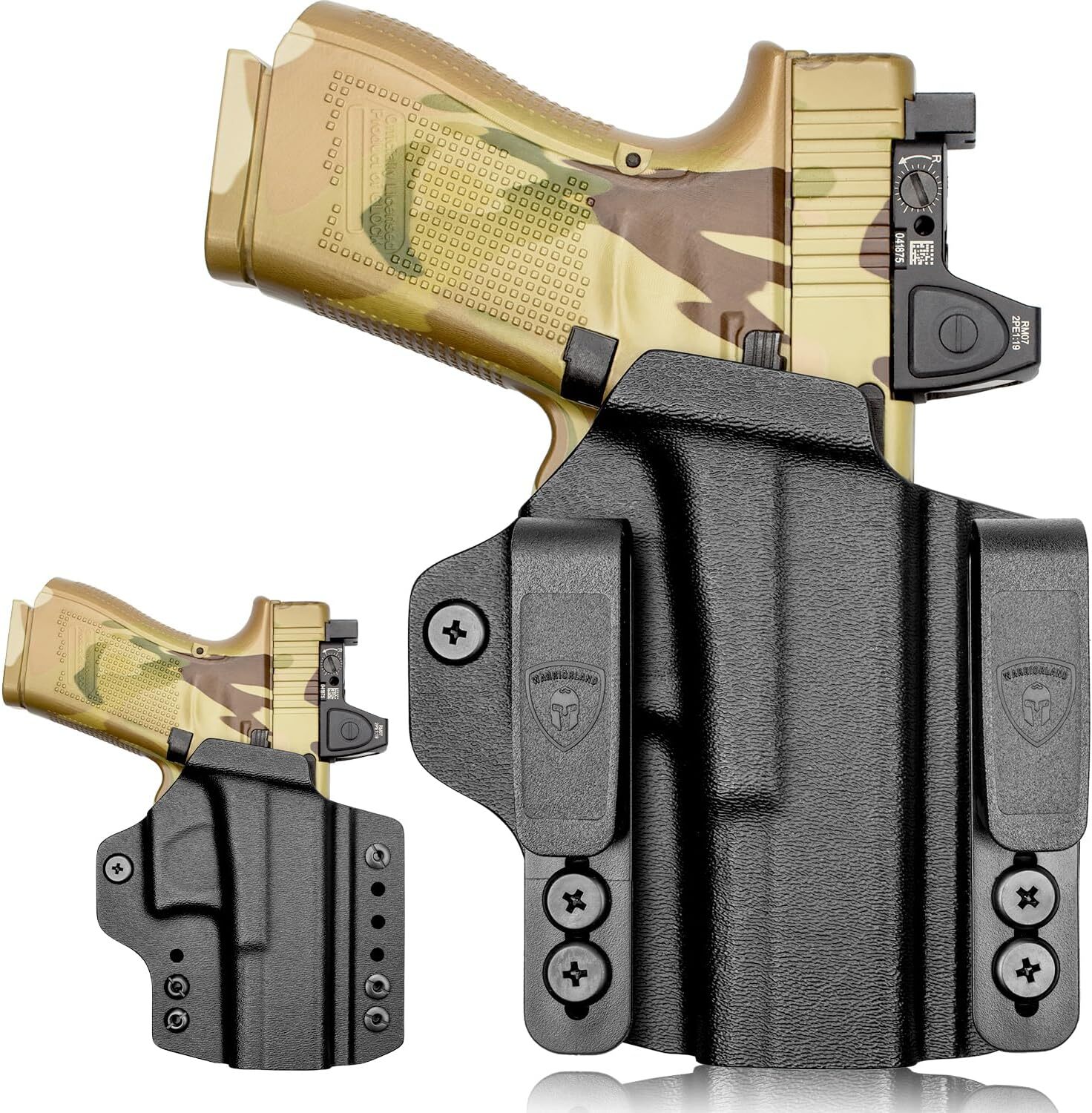 IWB&OWB Convertible Holster Optic Cut:Glock 19/19X/44/45 Gen3-5&G23/32Gen3-4