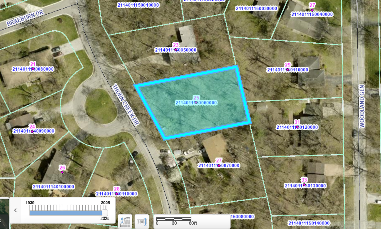 Illinois Suburban Residential lot adjacent to Forest Preserve (Park Forest, IL)