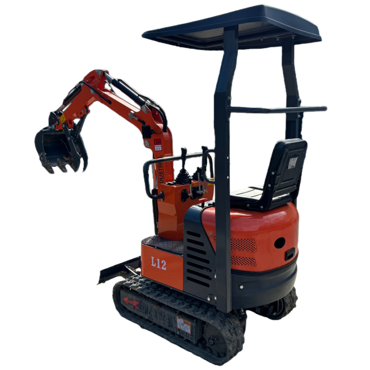 Agrotk Mini Excavator Digger 13.5hp B&S Gas Engine Crawler Tracked 1 Ton Orange