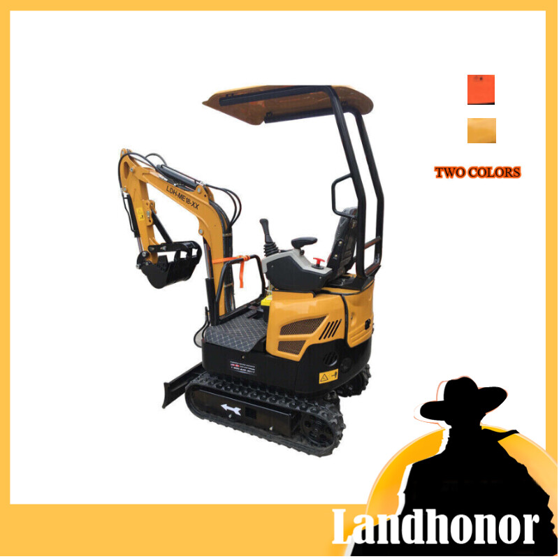 Industrial 1 Ton Digger Crawler Backhoe Landhonor 1T Mini Excavator EPA 11.4HP