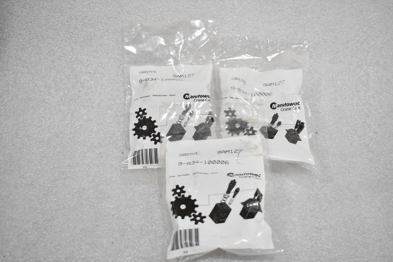 MANITOWOC CRANE CARE 9-834-100006 SPRING KIT 9AM127 (LOT OF 3)