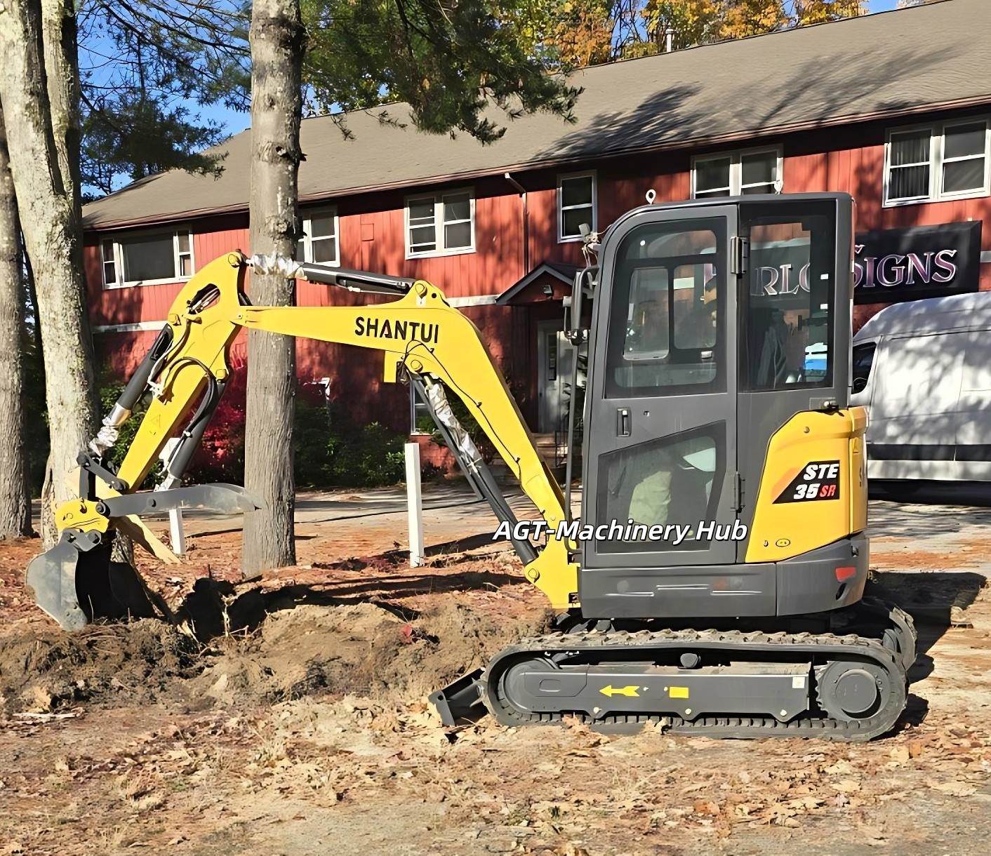 25HP Yanmar Engine SHANTUI STE35SR 2.8 Ton Mini Excavator Warm Air in Houston