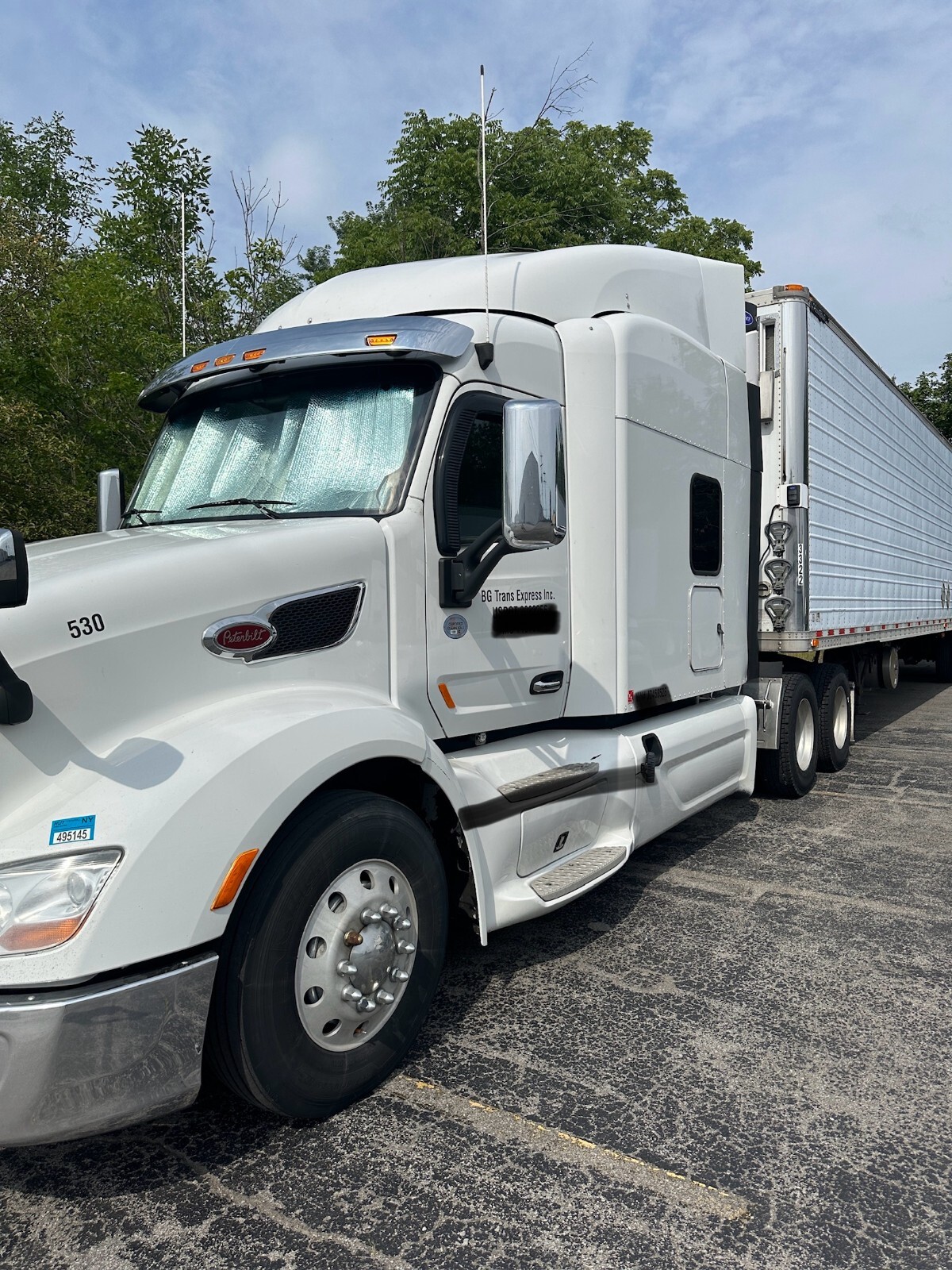 Truck 2018 Pete 579  Trailer GRD 2009