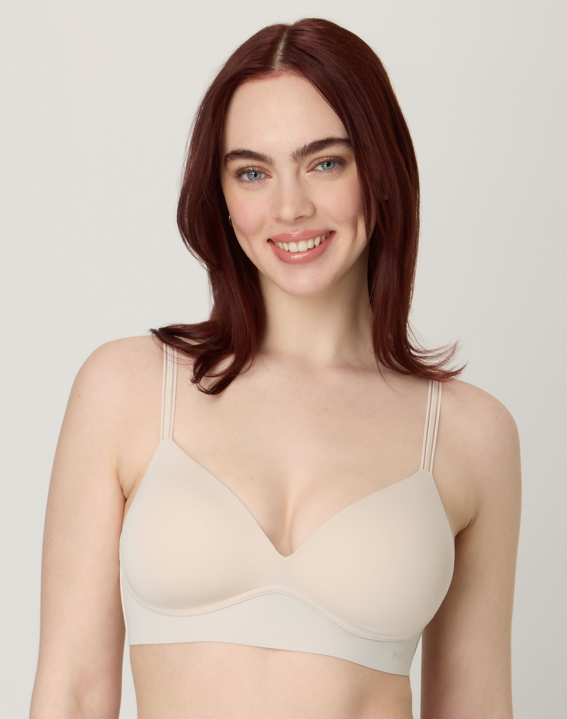 Maidenform Barely There Full Coverage Wireless Bra Beige Bisque XL Women’s