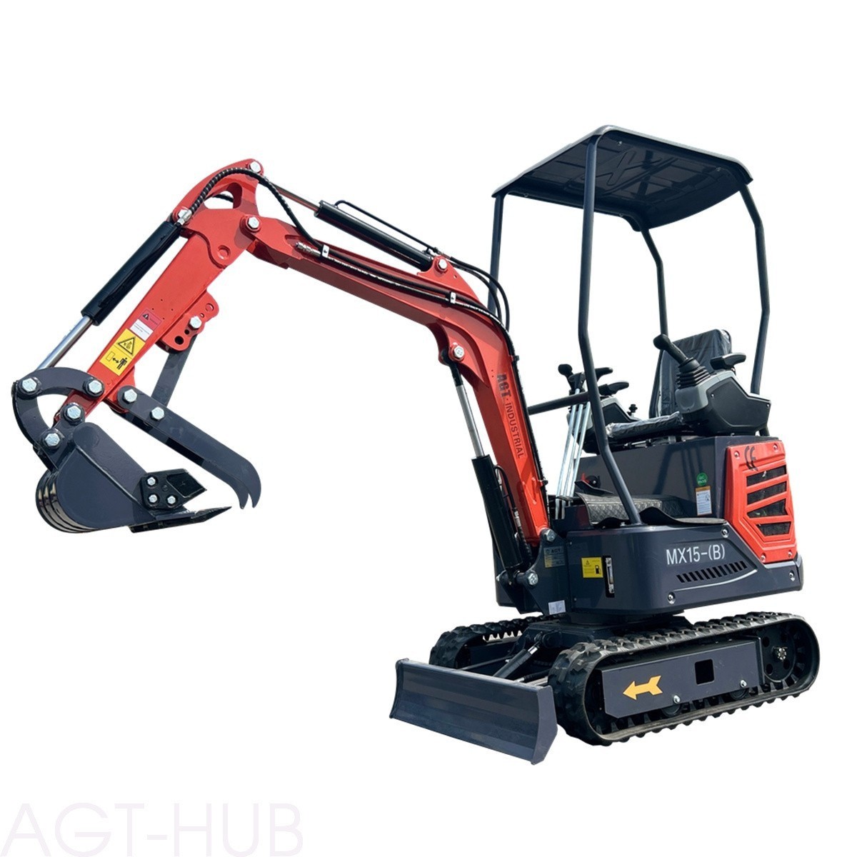 AGT 13.5HP Mini Excavator 1984lbs Gas B&S Engine Tracked Crawler Digger MX15-B