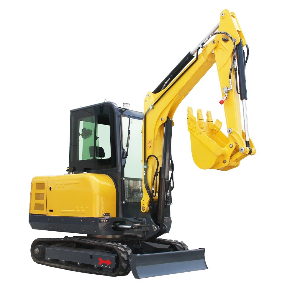 3.5Ton Digger-Excavator with a Cab,Tracked-25HP Kubota V1505 ,For Garden Farm