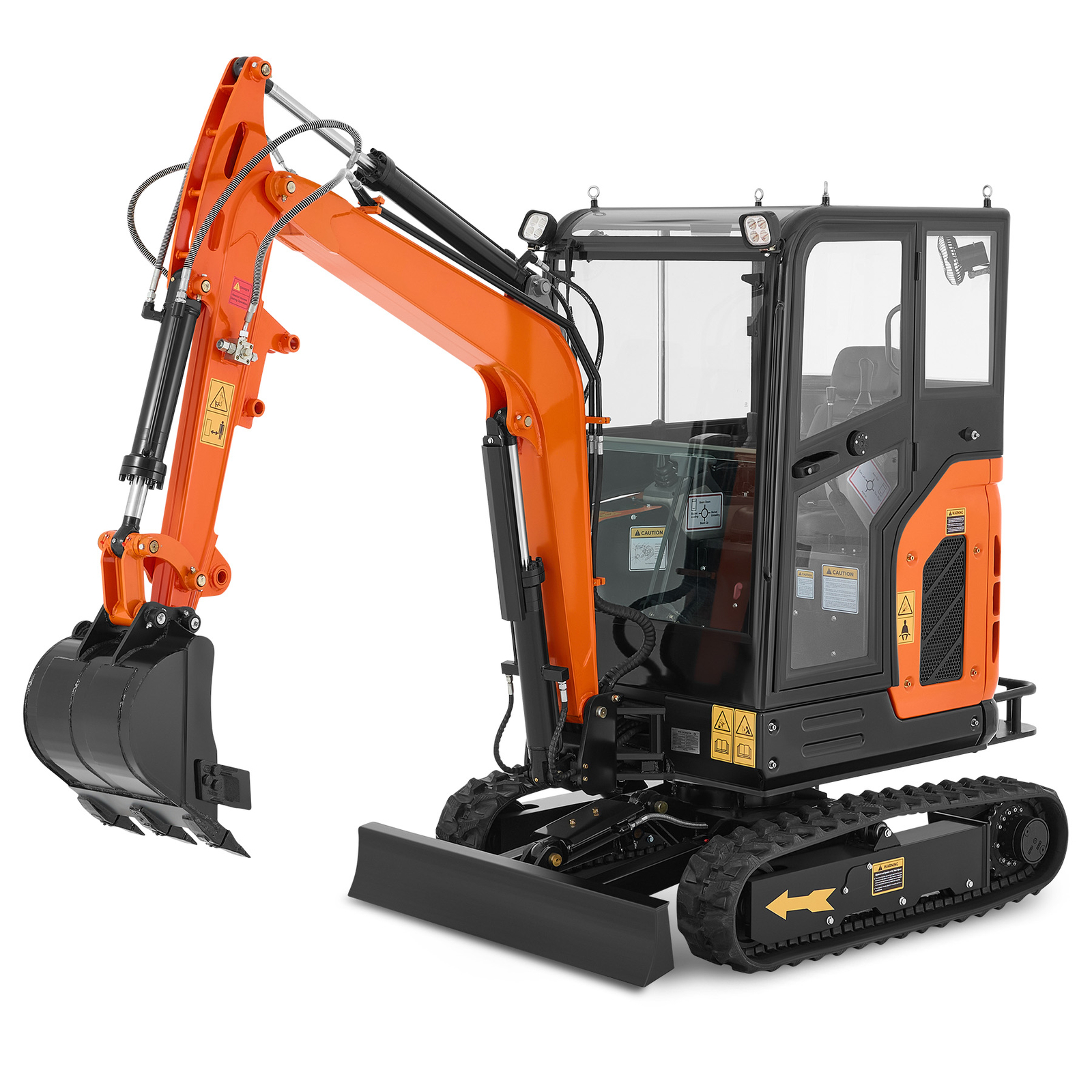 2.5 Tons 25hp Mini Excavator Mini Digger Crawler Perkins Diesel EPA Engine Cabin