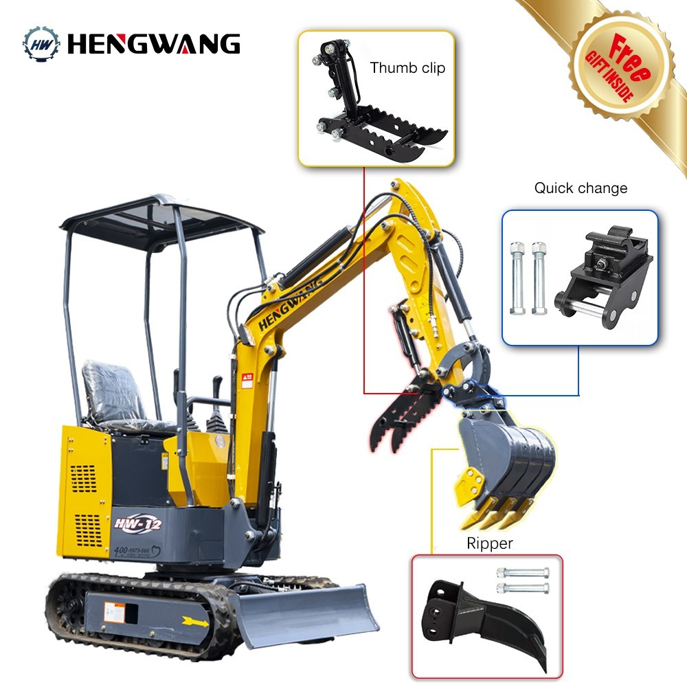 Free shipping from US Mini Excavator Crawler 1 Ton Excavator 13.5 HP  B&S EPA