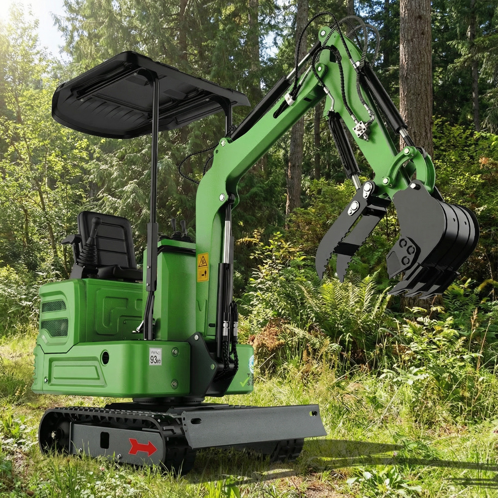 Mini Hydraulic Excavator Free Shipping Digger Tracked USA Stock B&S Gasoline EPA