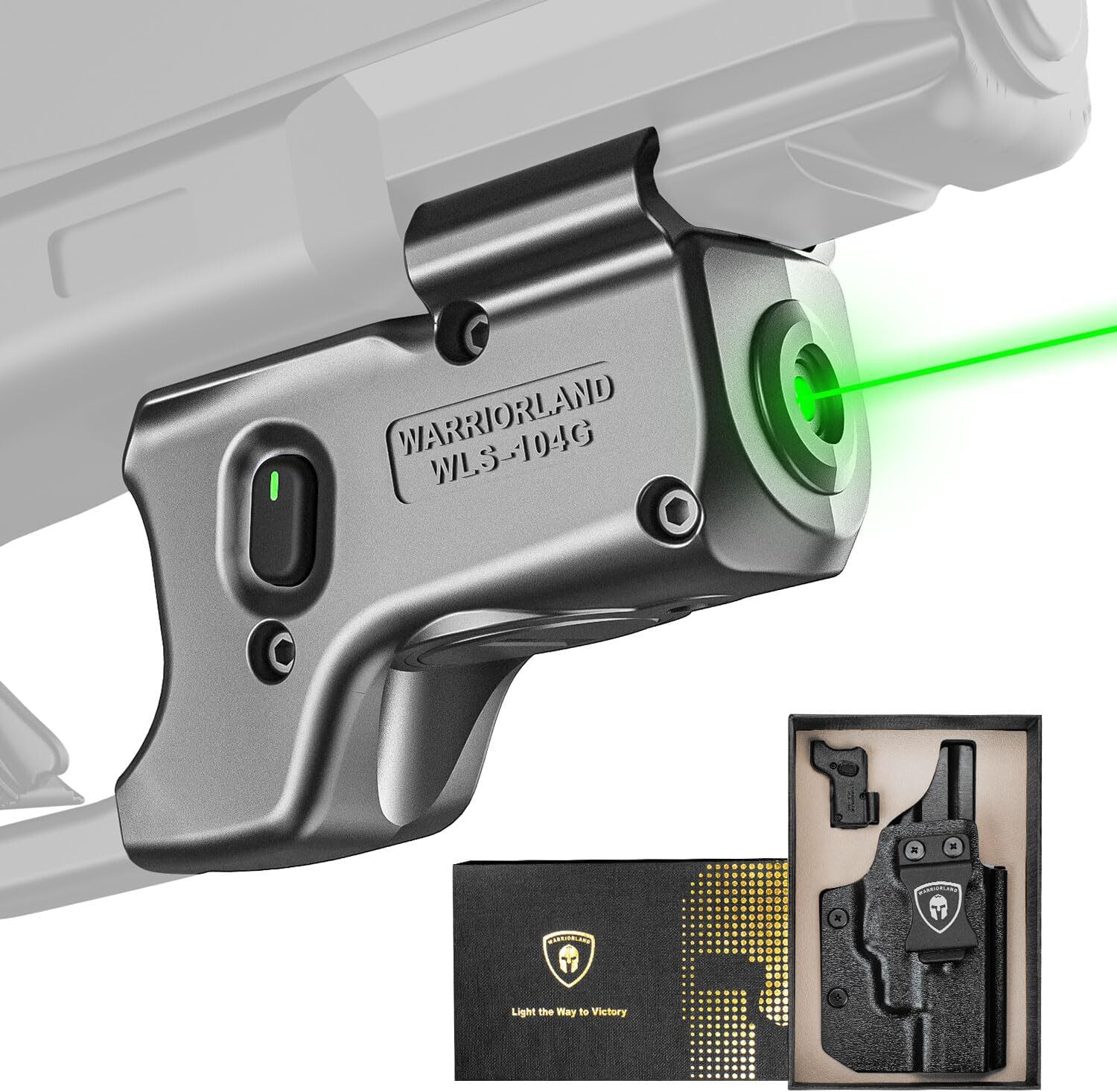 Green Laser Sight&Kydex Holster Combo Tailored Fit Glock17/19/19X/23/31/32/44/45