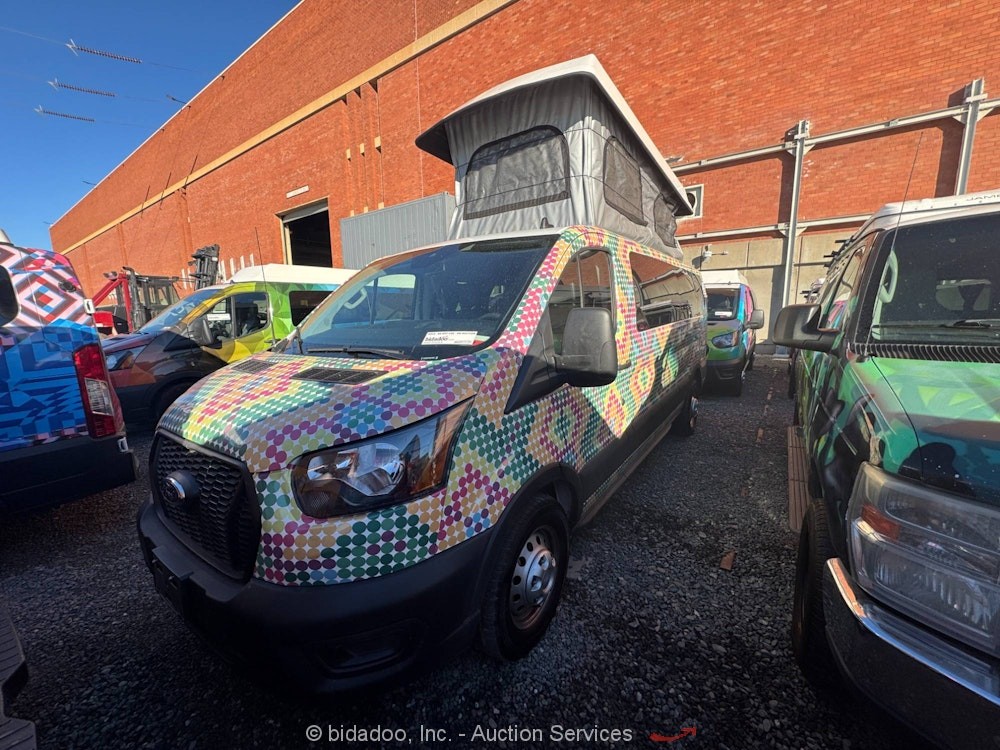 2023 Ford Transit AWD Pop Up Camper Van RV Class B Motorhome Kitchenette bidadoo