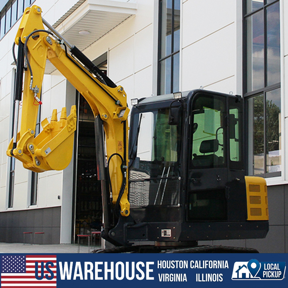 7700lb/3.5 Ton Mini Excavator KUBOTA Diesel Engine 25HP Spot Goods Self-pick up