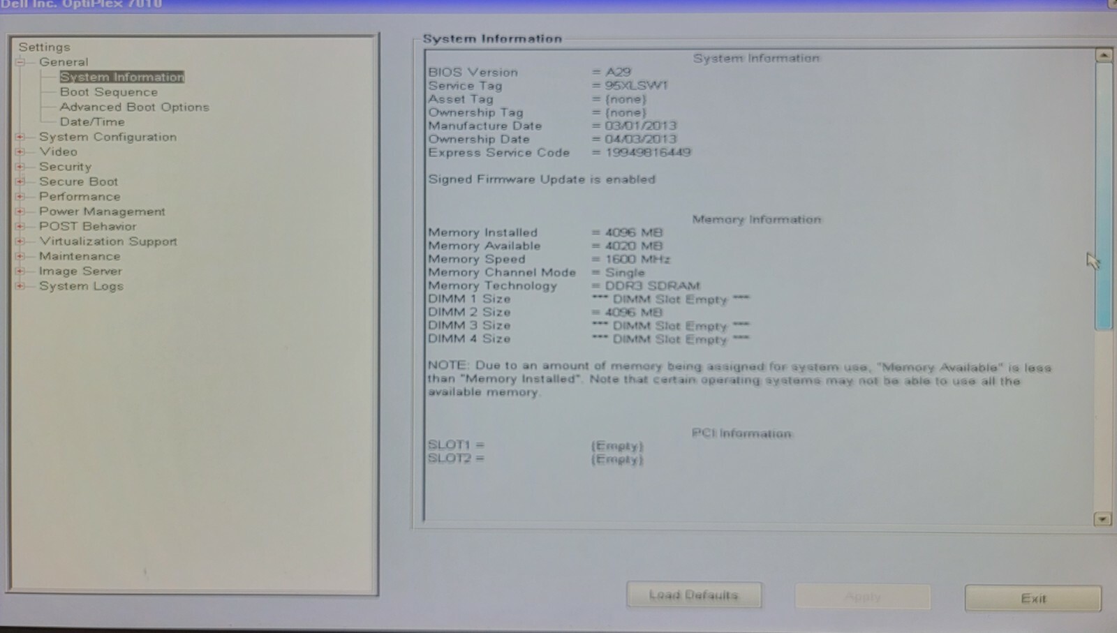 Dell OptiPlex 7010 SFF_i5-3470 @3.20GHz_8GB Ram_500GB HDD_Win10 Pro.