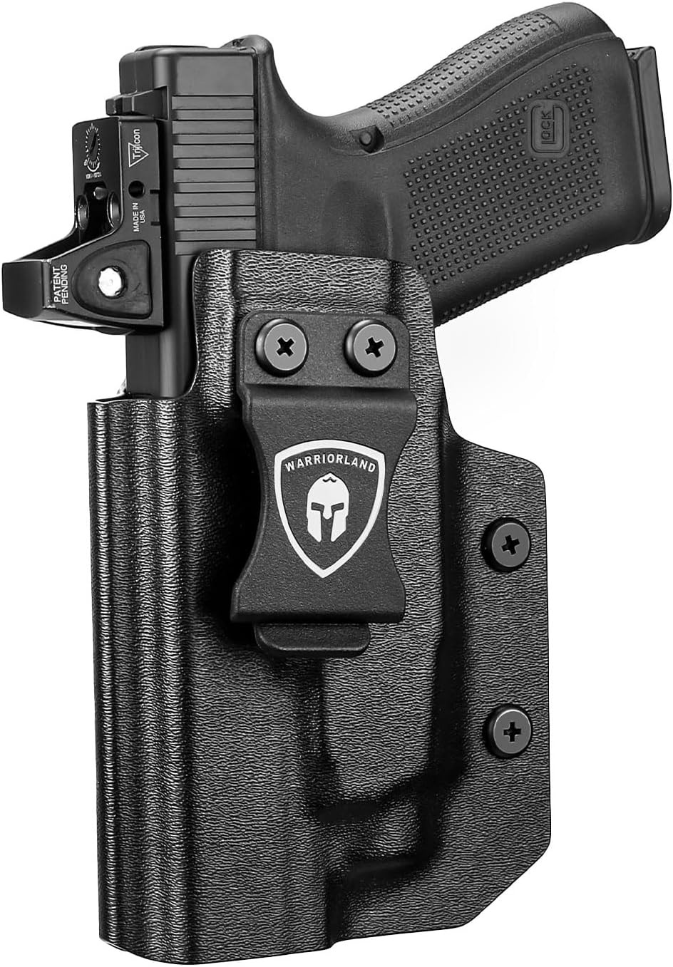 IWB Holster For Glock 17/19 Gen 3-5 with WARRIORLAND MA1 MA2 Mounted, Left Hand